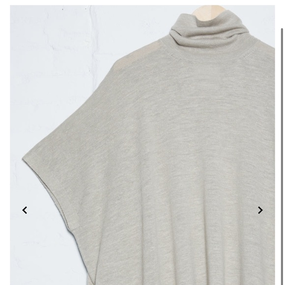 LAUREN MANOOGIAN Turtleneck Caftan Overcast (Pale Grey) size 1 - Picture 6 of 7